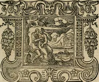 An illustration from Andreae Alciati Emblemata cum commentariis Claudii Minois I.C. Francisci Sanctii Brocensis, & notis Laurentij Pignorij Patavini : nouissima hac editione in continuam vnius commentarij seriem congestis, in certas quasdam quasi classes dispositis, & plusquam dimidia parte auctis (1661)