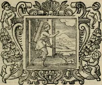 An illustration from Andreae Alciati Emblemata cum commentariis Claudii Minois I.C. Francisci Sanctii Brocensis, & notis Laurentij Pignorij Patavini : nouissima hac editione in continuam vnius commentarij seriem congestis, in certas quasdam quasi classes dispositis, & plusquam dimidia parte auctis (1661)
