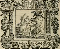 An illustration from Andreae Alciati Emblemata cum commentariis Claudii Minois I.C. Francisci Sanctii Brocensis, & notis Laurentij Pignorij Patavini : nouissima hac editione in continuam vnius commentarij seriem congestis, in certas quasdam quasi classes dispositis, & plusquam dimidia parte auctis (1661)