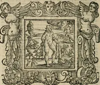 An illustration from Andreae Alciati Emblemata cum commentariis Claudii Minois I.C. Francisci Sanctii Brocensis, & notis Laurentij Pignorij Patavini : nouissima hac editione in continuam vnius commentarij seriem congestis, in certas quasdam quasi classes dispositis, & plusquam dimidia parte auctis (1661)