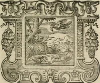 An illustration from Andreae Alciati Emblemata cum commentariis Claudii Minois I.C. Francisci Sanctii Brocensis, & notis Laurentij Pignorij Patavini : nouissima hac editione in continuam vnius commentarij seriem congestis, in certas quasdam quasi classes dispositis, & plusquam dimidia parte auctis (1661)