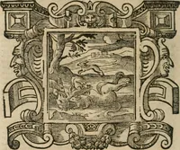 An illustration from Andreae Alciati Emblemata cum commentariis Claudii Minois I.C. Francisci Sanctii Brocensis, & notis Laurentij Pignorij Patavini : nouissima hac editione in continuam vnius commentarij seriem congestis, in certas quasdam quasi classes dispositis, & plusquam dimidia parte auctis (1661)