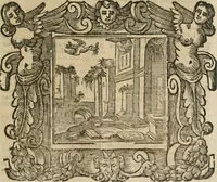 An illustration from Andreae Alciati Emblemata cum commentariis Claudii Minois I.C. Francisci Sanctii Brocensis, & notis Laurentij Pignorij Patavini : nouissima hac editione in continuam vnius commentarij seriem congestis, in certas quasdam quasi classes dispositis, & plusquam dimidia parte auctis (1661)