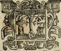 An illustration from Andreae Alciati Emblemata cum commentariis Claudii Minois I.C. Francisci Sanctii Brocensis, & notis Laurentij Pignorij Patavini : nouissima hac editione in continuam vnius commentarij seriem congestis, in certas quasdam quasi classes dispositis, & plusquam dimidia parte auctis (1661)