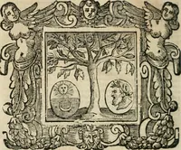 An illustration from Andreae Alciati Emblemata cum commentariis Claudii Minois I.C. Francisci Sanctii Brocensis, & notis Laurentij Pignorij Patavini : nouissima hac editione in continuam vnius commentarij seriem congestis, in certas quasdam quasi classes dispositis, & plusquam dimidia parte auctis (1661)