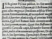 An illustration from Andreae Fuluii Sabini antiquarii De Vrbis antiquitatibus libri quinque ; item, De Vrbis eiusdem laudibus oratio ; In populi Ro. laudem elegeia ; De Romuli, & Remi expositione egloga : quae cuncta, me[n]dis omnibus quib[us] prior editio squallebat : nuper excussa ac repurgata : indice copiosissimo ordinatissimo[que] repposito (1545)