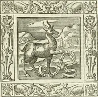 An illustration from Andreæ Alciati emblemata cvm commentariis Clavdii Minois...: & notis Lavrentii Pignorii Patavini : nouissima hac editione in continuam vnius commentarij seriem congestis, in certas quasdam quasi classes dispositis, & plusquam dimidia parte auctis (1621)