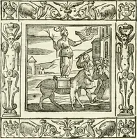 An illustration from Andreæ Alciati emblemata cvm commentariis Clavdii Minois...: & notis Lavrentii Pignorii Patavini : nouissima hac editione in continuam vnius commentarij seriem congestis, in certas quasdam quasi classes dispositis, & plusquam dimidia parte auctis (1621)