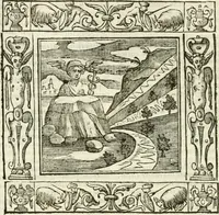 An illustration from Andreæ Alciati emblemata cvm commentariis Clavdii Minois...: & notis Lavrentii Pignorii Patavini : nouissima hac editione in continuam vnius commentarij seriem congestis, in certas quasdam quasi classes dispositis, & plusquam dimidia parte auctis (1621)