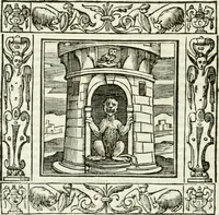 An illustration from Andreæ Alciati emblemata cvm commentariis Clavdii Minois...: & notis Lavrentii Pignorii Patavini : nouissima hac editione in continuam vnius commentarij seriem congestis, in certas quasdam quasi classes dispositis, & plusquam dimidia parte auctis (1621)