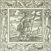 Picture 32 of 228 from Andreæ Alciati emblemata cvm commentariis Clavdii Minois...: & notis Lavrentii Pignorii Patavini : nouissima hac editione in continuam vnius commentarij seriem congestis, in certas quasdam quasi classes dispositis, & plusquam dimidia parte auctis (1621), leaf 205