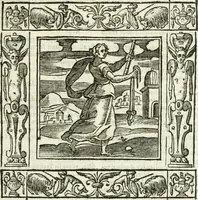 An illustration from Andreæ Alciati emblemata cvm commentariis Clavdii Minois...: & notis Lavrentii Pignorii Patavini : nouissima hac editione in continuam vnius commentarij seriem congestis, in certas quasdam quasi classes dispositis, & plusquam dimidia parte auctis (1621)