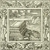 An illustration from Andreæ Alciati emblemata cvm commentariis Clavdii Minois...: & notis Lavrentii Pignorii Patavini : nouissima hac editione in continuam vnius commentarij seriem congestis, in certas quasdam quasi classes dispositis, & plusquam dimidia parte auctis (1621)
