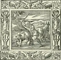 Picture 44 of 228 from Andreæ Alciati emblemata cvm commentariis Clavdii Minois...: & notis Lavrentii Pignorii Patavini : nouissima hac editione in continuam vnius commentarij seriem congestis, in certas quasdam quasi classes dispositis, & plusquam dimidia parte auctis (1621), leaf 273
