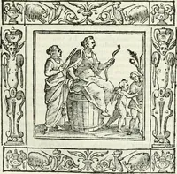 An illustration from Andreæ Alciati emblemata cvm commentariis Clavdii Minois...: & notis Lavrentii Pignorii Patavini : nouissima hac editione in continuam vnius commentarij seriem congestis, in certas quasdam quasi classes dispositis, & plusquam dimidia parte auctis (1621)