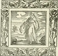 An illustration from Andreæ Alciati emblemata cvm commentariis Clavdii Minois...: & notis Lavrentii Pignorii Patavini : nouissima hac editione in continuam vnius commentarij seriem congestis, in certas quasdam quasi classes dispositis, & plusquam dimidia parte auctis (1621)