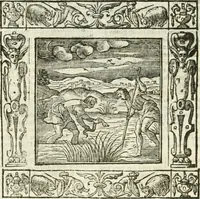 An illustration from Andreæ Alciati emblemata cvm commentariis Clavdii Minois...: & notis Lavrentii Pignorii Patavini : nouissima hac editione in continuam vnius commentarij seriem congestis, in certas quasdam quasi classes dispositis, & plusquam dimidia parte auctis (1621)