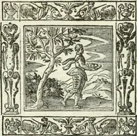 Picture 105 of 228 from Andreæ Alciati emblemata cvm commentariis Clavdii Minois...: & notis Lavrentii Pignorii Patavini : nouissima hac editione in continuam vnius commentarij seriem congestis, in certas quasdam quasi classes dispositis, & plusquam dimidia parte auctis (1621), leaf 479