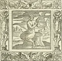 An illustration from Andreæ Alciati emblemata cvm commentariis Clavdii Minois...: & notis Lavrentii Pignorii Patavini : nouissima hac editione in continuam vnius commentarij seriem congestis, in certas quasdam quasi classes dispositis, & plusquam dimidia parte auctis (1621)