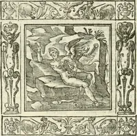 An illustration from Andreæ Alciati emblemata cvm commentariis Clavdii Minois...: & notis Lavrentii Pignorii Patavini : nouissima hac editione in continuam vnius commentarij seriem congestis, in certas quasdam quasi classes dispositis, & plusquam dimidia parte auctis (1621)