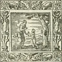 An illustration from Andreæ Alciati emblemata cvm commentariis Clavdii Minois...: & notis Lavrentii Pignorii Patavini : nouissima hac editione in continuam vnius commentarij seriem congestis, in certas quasdam quasi classes dispositis, & plusquam dimidia parte auctis (1621)
