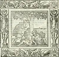 An illustration from Andreæ Alciati emblemata cvm commentariis Clavdii Minois...: & notis Lavrentii Pignorii Patavini : nouissima hac editione in continuam vnius commentarij seriem congestis, in certas quasdam quasi classes dispositis, & plusquam dimidia parte auctis (1621)