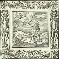An illustration from Andreæ Alciati emblemata cvm commentariis Clavdii Minois...: & notis Lavrentii Pignorii Patavini : nouissima hac editione in continuam vnius commentarij seriem congestis, in certas quasdam quasi classes dispositis, & plusquam dimidia parte auctis (1621)