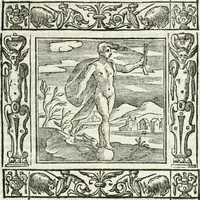 An illustration from Andreæ Alciati emblemata cvm commentariis Clavdii Minois...: & notis Lavrentii Pignorii Patavini : nouissima hac editione in continuam vnius commentarij seriem congestis, in certas quasdam quasi classes dispositis, & plusquam dimidia parte auctis (1621)