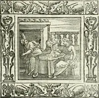 An illustration from Andreæ Alciati emblemata cvm commentariis Clavdii Minois...: & notis Lavrentii Pignorii Patavini : nouissima hac editione in continuam vnius commentarij seriem congestis, in certas quasdam quasi classes dispositis, & plusquam dimidia parte auctis (1621)