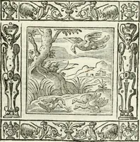 An illustration from Andreæ Alciati emblemata cvm commentariis Clavdii Minois...: & notis Lavrentii Pignorii Patavini : nouissima hac editione in continuam vnius commentarij seriem congestis, in certas quasdam quasi classes dispositis, & plusquam dimidia parte auctis (1621)