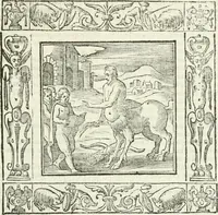 An illustration from Andreæ Alciati emblemata cvm commentariis Clavdii Minois...: & notis Lavrentii Pignorii Patavini : nouissima hac editione in continuam vnius commentarij seriem congestis, in certas quasdam quasi classes dispositis, & plusquam dimidia parte auctis (1621)