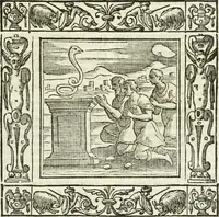 Picture 164 of 228 from Andreæ Alciati emblemata cvm commentariis Clavdii Minois...: & notis Lavrentii Pignorii Patavini : nouissima hac editione in continuam vnius commentarij seriem congestis, in certas quasdam quasi classes dispositis, & plusquam dimidia parte auctis (1621), leaf 720