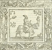 An illustration from Andreæ Alciati emblemata cvm commentariis Clavdii Minois...: & notis Lavrentii Pignorii Patavini : nouissima hac editione in continuam vnius commentarij seriem congestis, in certas quasdam quasi classes dispositis, & plusquam dimidia parte auctis (1621)