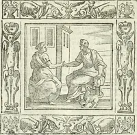 An illustration from Andreæ Alciati emblemata cvm commentariis Clavdii Minois...: & notis Lavrentii Pignorii Patavini : nouissima hac editione in continuam vnius commentarij seriem congestis, in certas quasdam quasi classes dispositis, & plusquam dimidia parte auctis (1621)