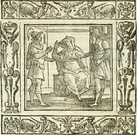An illustration from Andreæ Alciati emblemata cvm commentariis Clavdii Minois...: & notis Lavrentii Pignorii Patavini : nouissima hac editione in continuam vnius commentarij seriem congestis, in certas quasdam quasi classes dispositis, & plusquam dimidia parte auctis (1621)