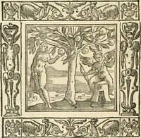 An illustration from Andreæ Alciati emblemata cvm commentariis Clavdii Minois...: & notis Lavrentii Pignorii Patavini : nouissima hac editione in continuam vnius commentarij seriem congestis, in certas quasdam quasi classes dispositis, & plusquam dimidia parte auctis (1621)