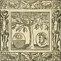 An illustration from Andreæ Alciati emblemata cvm commentariis Clavdii Minois...: & notis Lavrentii Pignorii Patavini : nouissima hac editione in continuam vnius commentarij seriem congestis, in certas quasdam quasi classes dispositis, & plusquam dimidia parte auctis (1621)