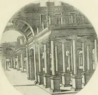 An illustration from Iacobvs Androvetivs dv Cerceav : lectoribvs S. veteri consvetvdine institvtoqve nostro novos ... labores excipienti, visvm fvit hos opvs ... edere ... Continet ... Optices, qvam perspectivam nominant viginti figuras .. (1551)