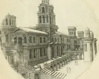 An illustration from Iacobvs Androvetivs dv Cerceav : lectoribvs S. veteri consvetvdine institvtoqve nostro novos ... labores excipienti, visvm fvit hos opvs ... edere ... Continet ... Optices, qvam perspectivam nominant viginti figuras .. (1551)