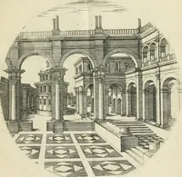 An illustration from Iacobvs Androvetivs dv Cerceav : lectoribvs S. veteri consvetvdine institvtoqve nostro novos ... labores excipienti, visvm fvit hos opvs ... edere ... Continet ... Optices, qvam perspectivam nominant viginti figuras .. (1551)