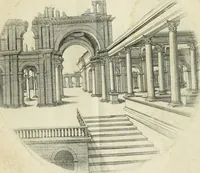 An illustration from Iacobvs Androvetivs dv Cerceav : lectoribvs S. veteri consvetvdine institvtoqve nostro novos ... labores excipienti, visvm fvit hos opvs ... edere ... Continet ... Optices, qvam perspectivam nominant viginti figuras .. (1551)