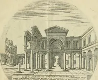An illustration from Iacobvs Androvetivs dv Cerceav : lectoribvs S. veteri consvetvdine institvtoqve nostro novos ... labores excipienti, visvm fvit hos opvs ... edere ... Continet ... Optices, qvam perspectivam nominant viginti figuras .. (1551)