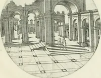 An illustration from Iacobvs Androvetivs dv Cerceav : lectoribvs S. veteri consvetvdine institvtoqve nostro novos ... labores excipienti, visvm fvit hos opvs ... edere ... Continet ... Optices, qvam perspectivam nominant viginti figuras .. (1551)