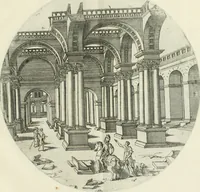 An illustration from Iacobvs Androvetivs dv Cerceav : lectoribvs S. veteri consvetvdine institvtoqve nostro novos ... labores excipienti, visvm fvit hos opvs ... edere ... Continet ... Optices, qvam perspectivam nominant viginti figuras .. (1551)