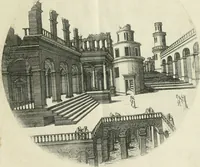 An illustration from Iacobvs Androvetivs dv Cerceav : lectoribvs S. veteri consvetvdine institvtoqve nostro novos ... labores excipienti, visvm fvit hos opvs ... edere ... Continet ... Optices, qvam perspectivam nominant viginti figuras .. (1551)