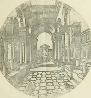 An illustration from Iacobvs Androvetivs dv Cerceav : lectoribvs S. veteri consvetvdine institvtoqve nostro novos ... labores excipienti, visvm fvit hos opvs ... edere ... Continet ... Optices, qvam perspectivam nominant viginti figuras .. (1551)