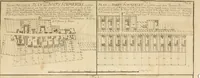An illustration from Anfangsgründe der bürgerlichen Baukunst für Landleute, oder, Anleitung wie die Landbewohner neue verbesserte Gebaüde mit feuersichern Dächern, ingleichen neue Dörfer, Wasserleitungen und holzersparende Back- und Stubenoefen ohne Zuziehung eines Baumeisters entwerfen, zeichnen, Anschläge dazu machen n erbauen können : nebst einer kurzen Anzeige die Gewitter abzuleiten (1776)