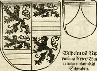 Picture 51 of 234 from Anfang, Vrsprug und Herkomen des Thurniers inn Teutscher Nation : wieuil Thurnier biss vff den letztenn zu Wormbs : auch wie vnnd an welchen Orten die gehalten vñ durch was Fürsten, Grauen, Herrn, Ritter vñ vom Adel, sie iederzeit besucht worden sindt .. (1532), leaf 100