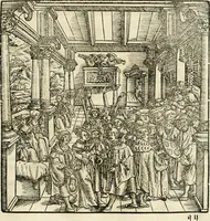 Picture 98 of 234 from Anfang, Vrsprug und Herkomen des Thurniers inn Teutscher Nation : wieuil Thurnier biss vff den letztenn zu Wormbs : auch wie vnnd an welchen Orten die gehalten vñ durch was Fürsten, Grauen, Herrn, Ritter vñ vom Adel, sie iederzeit besucht worden sindt .. (1532), leaf 190