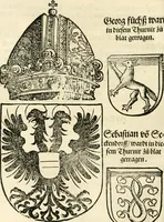 Picture 190 of 234 from Anfang, Vrsprug und Herkomen des Thurniers inn Teutscher Nation : wieuil Thurnier biss vff den letztenn zu Wormbs : auch wie vnnd an welchen Orten die gehalten vñ durch was Fürsten, Grauen, Herrn, Ritter vñ vom Adel, sie iederzeit besucht worden sindt .. (1532), leaf 327